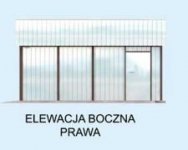 Elewacja projektu GB23 projekt garażu blaszanego dwustanowiskowego. - 4