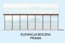 Elewacja projektu GB24 projekt garażu blaszanego dwustanowiskowego. - 4