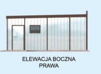 Elewacja projektu GB25 projekt garażu blaszanego jednostanowiskowego - 4