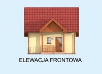 Elewacja projektu ORLEAN 4 dom letniskowy z poddaszem - 1