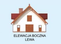 Elewacja projektu S49 Stajnia dla koni - 6 boksów - 2