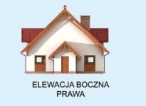 Elewacja projektu S49 Stajnia dla koni - 6 boksów - 4