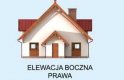 Projekt budynku gospodarczego S49 Stajnia dla koni - 6 boksów - elewacja 4