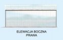 Projekt garażu GB29 projekt garażu blaszanego jednostanowiskowego - elewacja 4