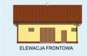 Projekt budynku gospodarczego BGS1 budynek gospodarczy - elewacja 1