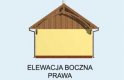 Projekt budynku gospodarczego BGS1 budynek gospodarczy - elewacja 4