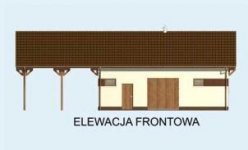 Elewacja projektu BGS3 budynek gospodarczy - 1