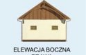 Projekt budynku gospodarczego BGS3 budynek gospodarczy - elewacja 4