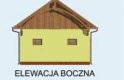 Projekt budynku gospodarczego BGS4 budynek gospodarczy - elewacja 2