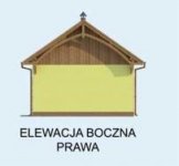 Elewacja projektu BGS4 budynek gospodarczy - 4