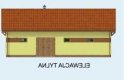 Projekt budynku gospodarczego BGS4 budynek gospodarczy - elewacja 3