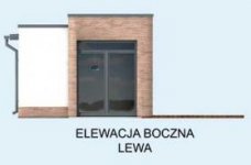 Elewacja projektu KL1 Kuchnia letnia / Bud. Gospodarczy - 2