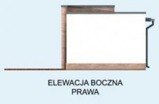 Elewacja projektu KL1 Kuchnia letnia / Bud. Gospodarczy - 4