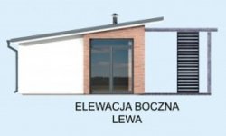Elewacja projektu KL2 Kuchnia letnia / Bud. gospodarczy - 3