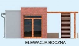 Elewacja projektu KL4 Kuchnia letnia / Bud. gospodarczy - 3