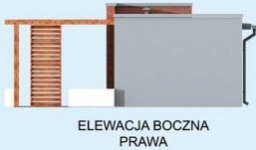 Elewacja projektu KL4 Kuchnia letnia / Bud. gospodarczy - 4