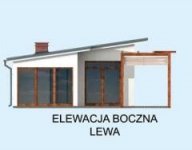 Elewacja projektu KL10 Kuchnia letnia / Bud. gospodarczy - 2