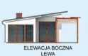 Projekt budynku gospodarczego KL10 Kuchnia letnia / Bud. gospodarczy - elewacja 2