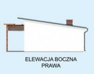 Elewacja projektu KL10 Kuchnia letnia / Bud. gospodarczy - 3