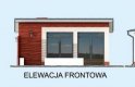 Projekt budynku gospodarczego KL3 Kuchnia letnia / Bud. gospodarczy - elewacja 1