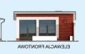 Projekt budynku gospodarczego KL3 Kuchnia letnia / Bud. gospodarczy - elewacja 1