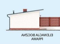 Elewacja projektu KL3 Kuchnia letnia / Bud. gospodarczy - 4 - wersja lustrzana