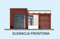 Projekt budynku gospodarczego KL5 Kuchnia letnia / Bud. gospodarczy - elewacja 1