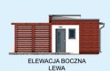 Projekt budynku gospodarczego KL5 Kuchnia letnia / Bud. gospodarczy - elewacja 2
