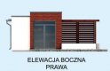 Projekt budynku gospodarczego KL5 Kuchnia letnia / Bud. gospodarczy - elewacja 4