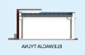 Projekt budynku gospodarczego KL5 Kuchnia letnia / Bud. gospodarczy - elewacja 3