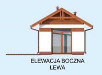 Elewacja projektu KL6 Kuchnia letnia / Bud. gospodarczy - 2