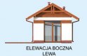 Projekt budynku gospodarczego KL6 Kuchnia letnia / Bud. gospodarczy - elewacja 2