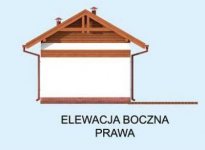 Elewacja projektu KL6 Kuchnia letnia / Bud. gospodarczy - 4