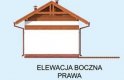 Projekt budynku gospodarczego KL6 Kuchnia letnia / Bud. gospodarczy - elewacja 4