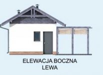 Elewacja projektu KL7 Kuchnia letnia / Bud. gospodarczy - 2