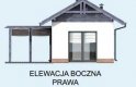 Projekt budynku gospodarczego KL7 Kuchnia letnia / Bud. gospodarczy - elewacja 4