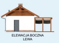 Elewacja projektu KL8 Kuchnia letnia / Bud. gospodarczy - 2