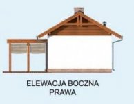 Elewacja projektu KL8 Kuchnia letnia / Bud. gospodarczy - 4