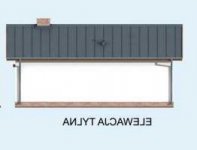 Elewacja projektu KL8 Kuchnia letnia / Bud. gospodarczy - 3 - wersja lustrzana