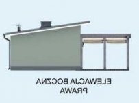 Elewacja projektu MANAGUA dom letniskowy - 3 - wersja lustrzana