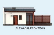 Elewacja projektu KL9 Kuchnia letnia / Bud. gospodarczy - 1