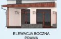 Projekt budynku gospodarczego KL9 Kuchnia letnia / Bud. gospodarczy - elewacja 4