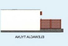 Elewacja projektu KL9 Kuchnia letnia / Bud. gospodarczy - 3 - wersja lustrzana