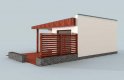 Projekt budynku gospodarczego KL9 Kuchnia letnia / Bud. gospodarczy - wizualizacja 1