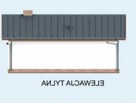 Elewacja projektu BELO HORIZONTE dom letniskowy - 3 - wersja lustrzana