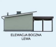 Elewacja projektu KL11 Kuchnia letnia / Bud. gospodarczy - 2