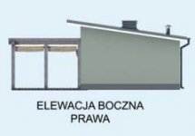 Elewacja projektu KL11 Kuchnia letnia / Bud. gospodarczy - 4