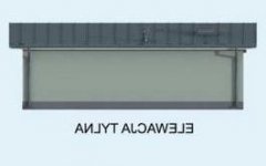 Elewacja projektu KL11 Kuchnia letnia / Bud. gospodarczy - 3 - wersja lustrzana