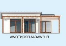 Elewacja projektu GRENADA dom letniskowy - 1 - wersja lustrzana