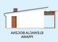 Elewacja projektu GRENADA dom letniskowy - 4 - wersja lustrzana